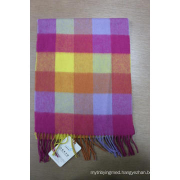 Cotton Wool Plaid Scarf